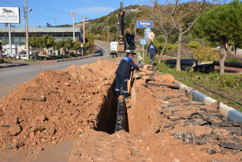 Büyükşehir, Bodrum’da 219 Kez Patlayan DSİ Hattını Değiştirdi