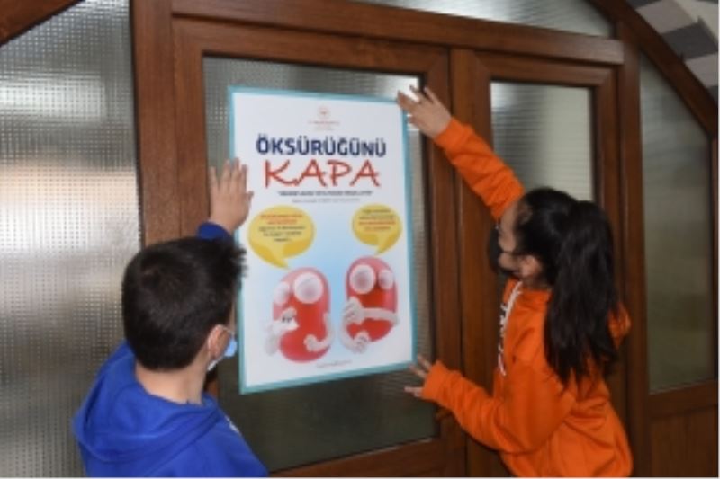 Öğrenciler veremle savaşa dikkat çekti