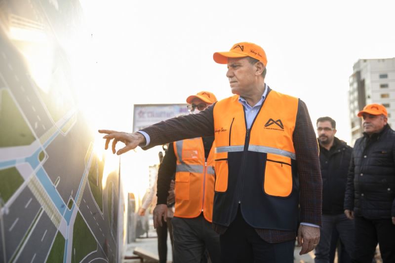 Başkan Seçer, Göçmen’deki Katlı Kavşak Çalışma Sahasını İnceledi