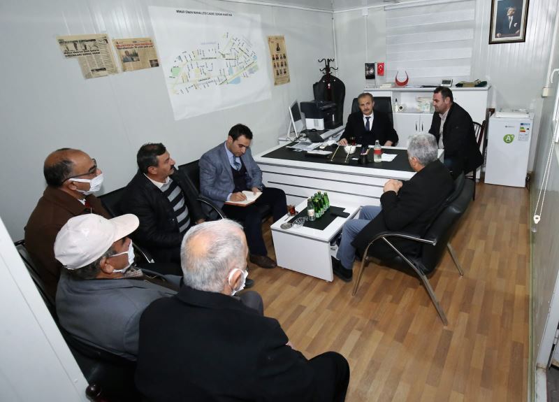 BAŞKANIMIZ, MAHALLE MUHTARLARINI ZİYARET ETTİ