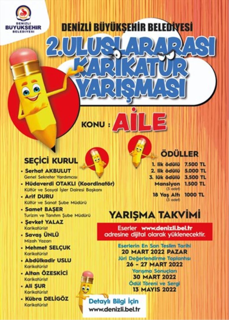 Büyükşehir’den 2. Uluslararası Karikatür Yarışması