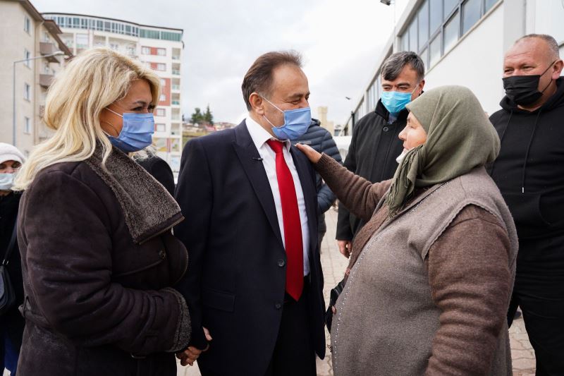 BAŞKAN SEMİH ŞAHİN KAPALI PAZARIN NABZINI YOKLADI!