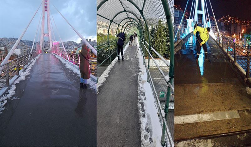 Yaya üstgeçitleri temiz ve güvenli