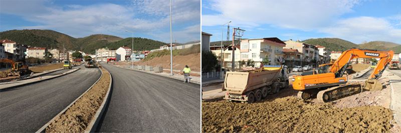 Körfez İlimtepe Kavşağında çevre düzenlemesi