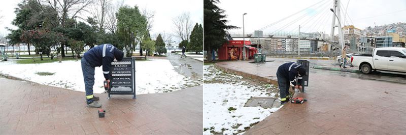 Eskiyen çöp kovaları yenilendi