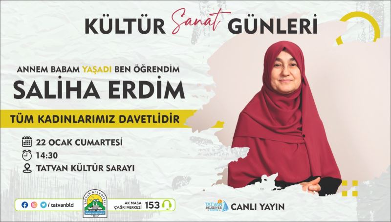 SALİHA ERDİM TATVAN’DA KADINLARLA BULUŞACAK
