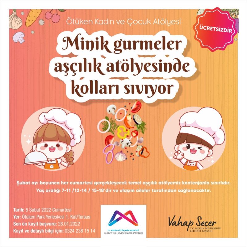 Minik Gurmeler Aşçılık Atölyesi’nde Kolları Sıvayacak