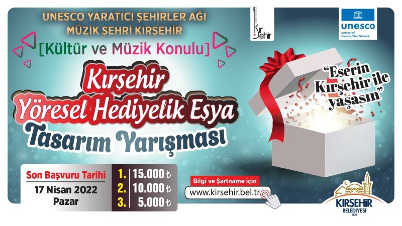 ÖDÜLLÜ HEDİYELİK EŞYA TASARIM YARIŞMASI BAŞVURULARI DEVAM EDİYOR!