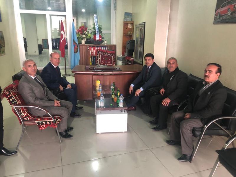 Kaymakam / Belediye Başkan V. Mehmet Tunç’tan, Cizre Şöförler ve Otomobilciler Esnaf Odasına Ziyaret.