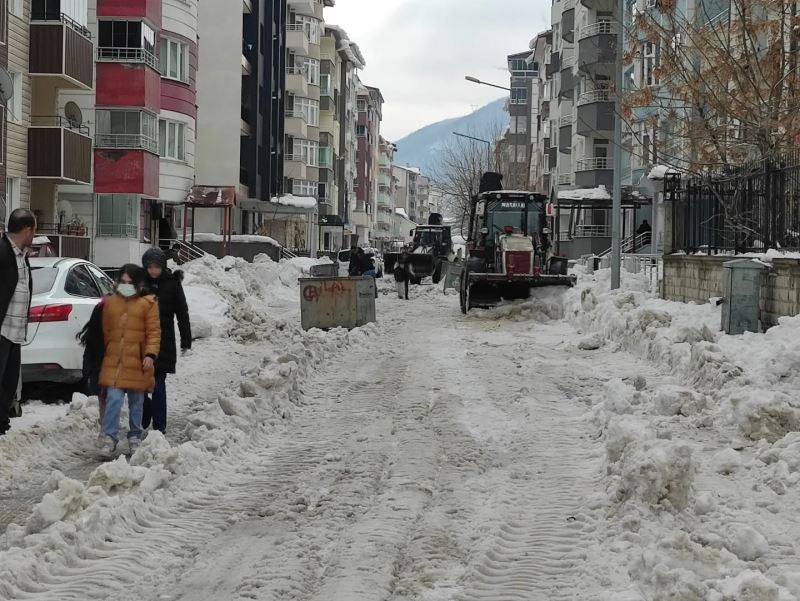Tatvan Belediyesi’nden Geceli Gündüzlü Kar Temizliği
