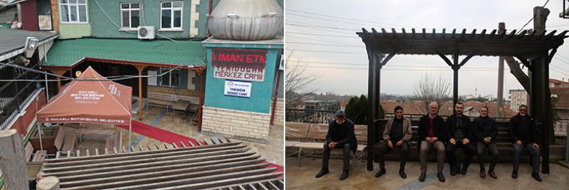Yenidoğan Caminin sundurması da yenilendi