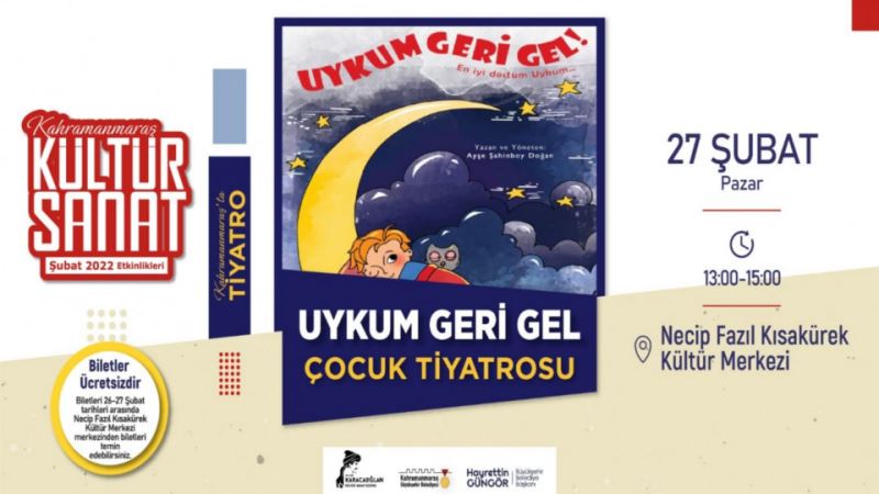 NKF’da ‘Uykum Geri Gel’ Çocuk Tiyatrosu