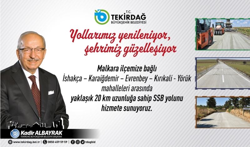 MALKARA İLÇESİ BAĞLANTI YOLU HİZMETE AÇILIYOR