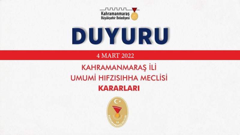 İl Umumi Hıfzıssıhha Kararı