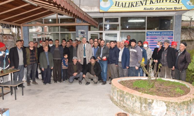 Başkan Ergün’den Kılavuzlar’da Çay Molası