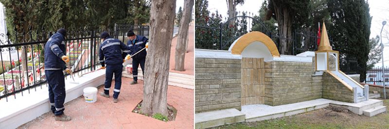 Büyükşehir şehitliğe sahip çıkıyor