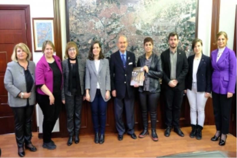 BAŞKAN BÜYÜKERŞEN, ANKARA MİMARLAR ODASI BAŞKANI VE DÜNYA GAZETESİ KÖŞE YAZARI İLE BULUŞTU