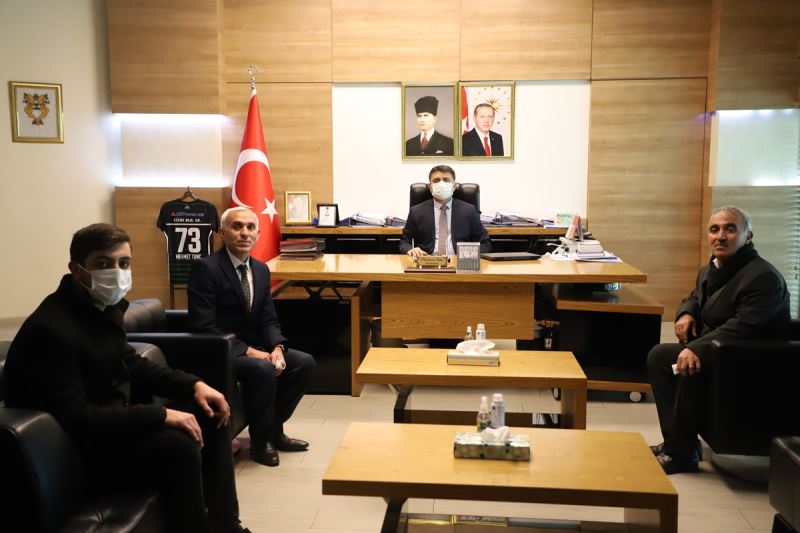 Cizre Şoförler ve Otomobilciler Odası Başkanından, Kaymakam / Belediye Başkan V. Mehmet Tunç’a Ziyaret.