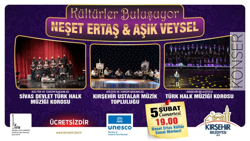 KÜLTÜRLER BULUŞUYOR KONSERİ CUMARTESİ GÜNÜ YAPILACAK!