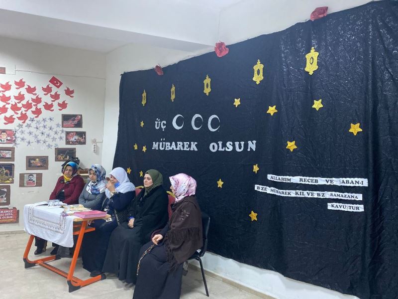 Sıtiya Zin Kadın Kültür Merkezinde Regaip Kandili İdrak Edildi.