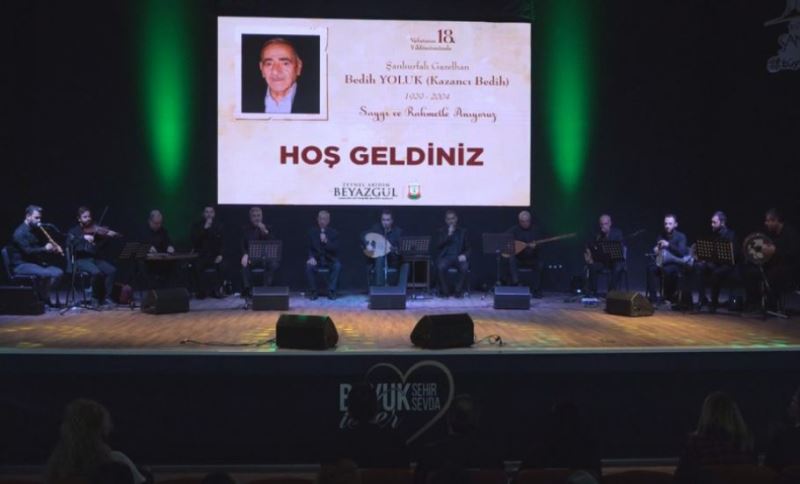 “Şanlıurfa’nın Davudi Sesi Kazancı Bedih” Eserleriyle Anıldı