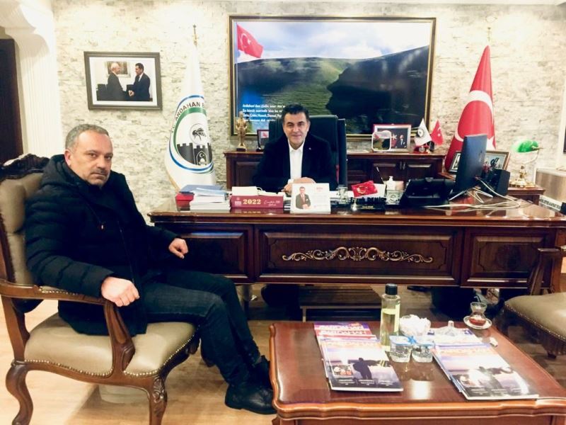 GAZETECİ MEHMET AVŞAR, BAŞKAN DEMİR İLE BİR ARAYA GELDİ
