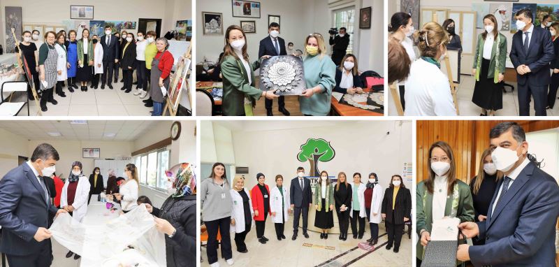 BAKBAK İLE FADILOĞLU; EL EMEĞİ, GÖZ NURU ESERLERİ İNCELEDİLER