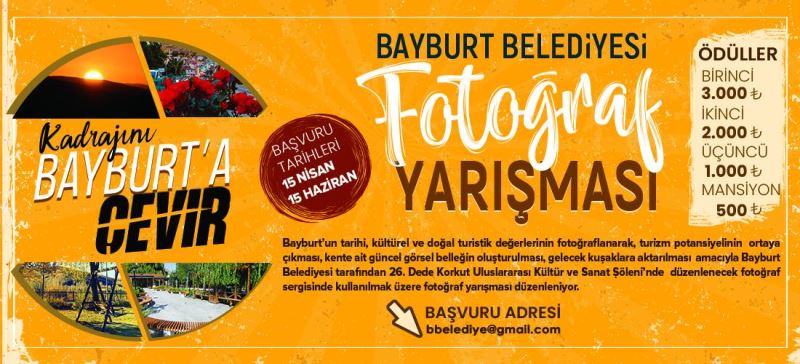 BELEDİYEMİZDEN “KADRAJINI BAYBURT’A ÇEVİR” TEMALI FOTOĞRAF YARIŞMASI
