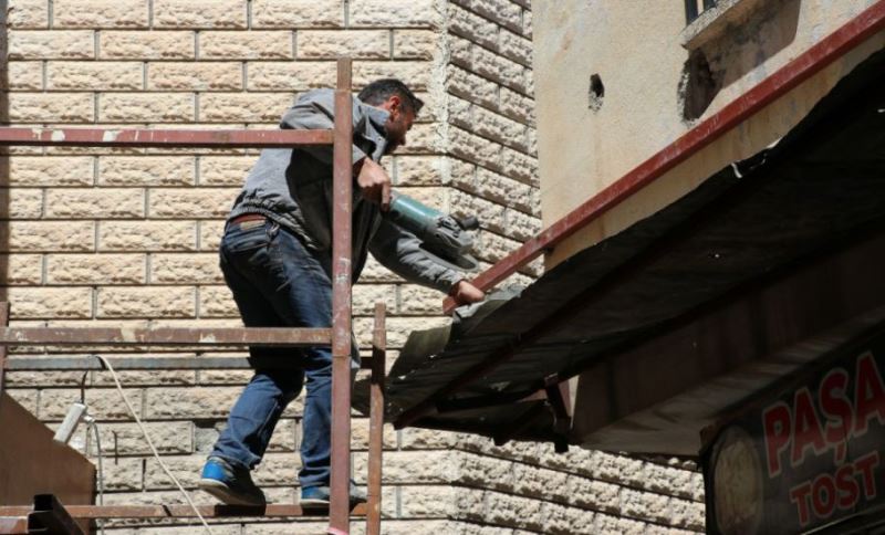 Tarihi Hanlar Bölgesinde Sundurma Çalışmaları Sürüyor