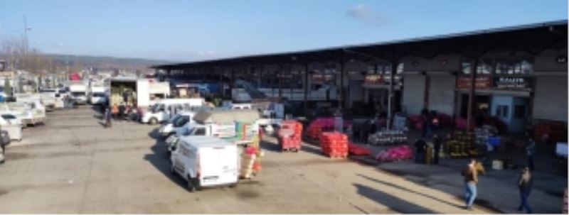 SEBZE VE MEYVE HALİNE 598 BİN 148 GİRİŞ SAĞLANDI