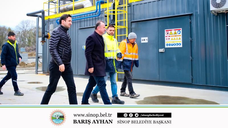 Belediye Başkanımız Barış AYHAN Sinop Sahil Belediyeleri Birliği Müdür V. Serdal KÜÇÜKDEMİR ile birlikte Meşedağı Katı Atık Düzenli Depolama ve Bertaraf Tesisi