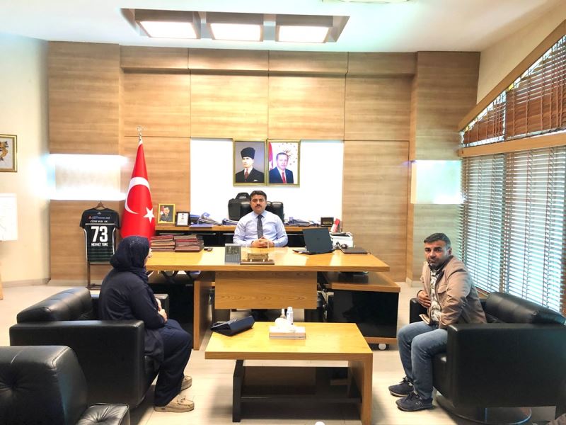 Abdulgaffar Dayan’ın Ailesinden, Kaymakam / Belediye Başkan V. Mehmet Tunç’a Ziyaret.