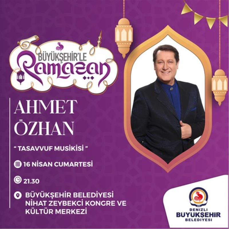 Bu akşam Ahmet Özhan sahne alacak