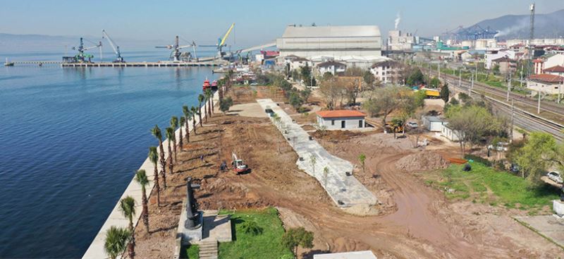 Körfez Atalar Sahil Parkı son aşamada