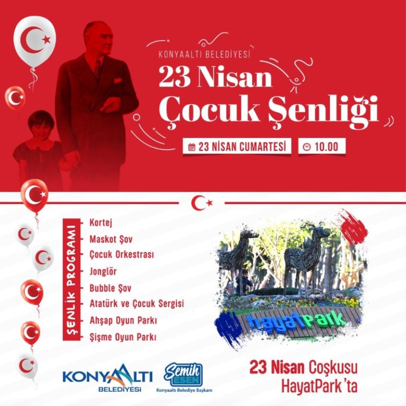 Konyaaltı’nda 23 Nisan hazırlıkları tamam