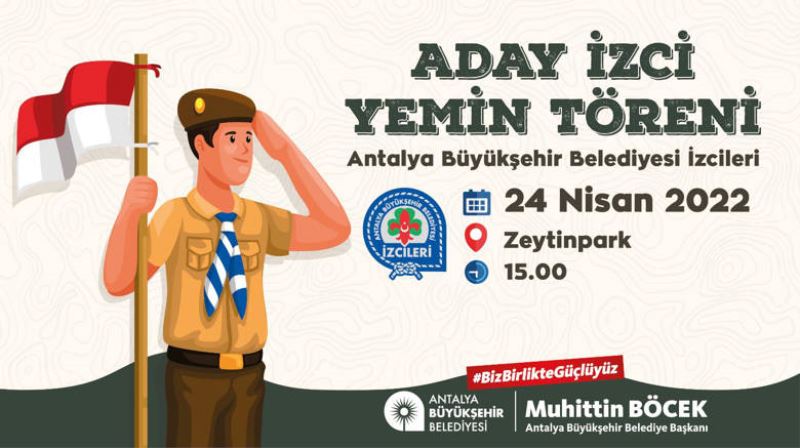 Büyükşehir’in İzcileri Zeytinpark’ta Yemin Edecek