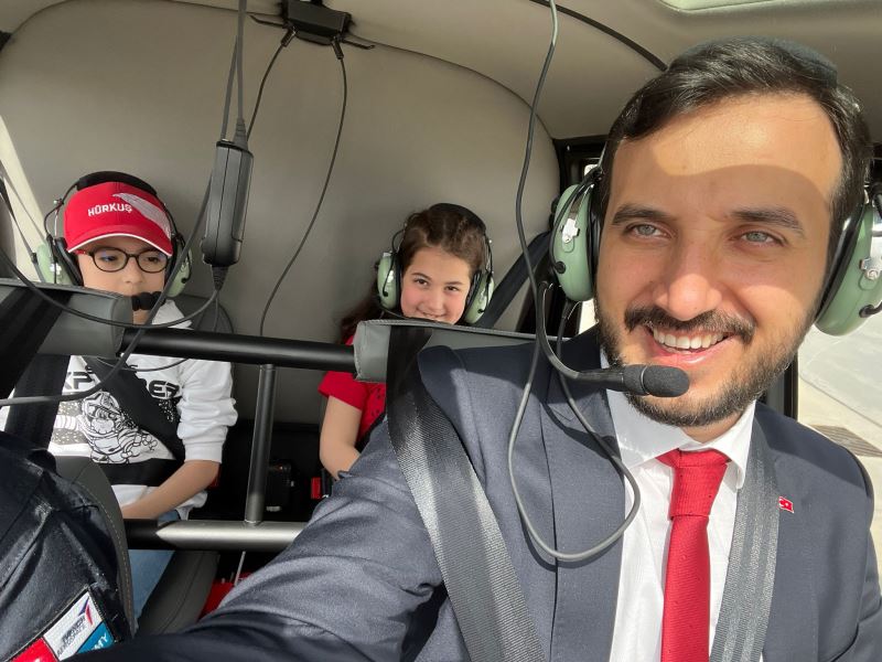 23 NİSAN’I GÖKYÜZÜNDE KUTLADILAR