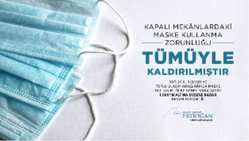 Koronavirüs tedbirleri kapsamında uygulanan kapalı mekânlardaki maske