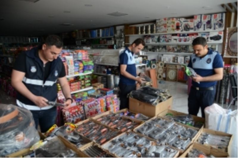 Zabıtadan bayram öncesi maytap denetimi