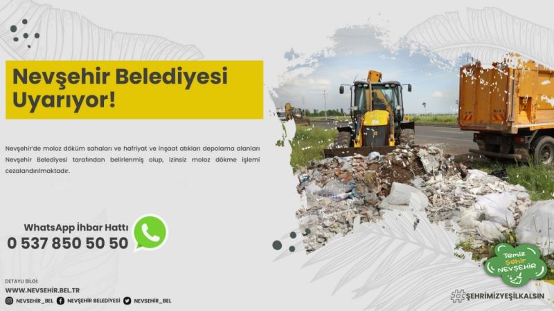 Kaçak Moloz Dökenlere Ağır Ceza
