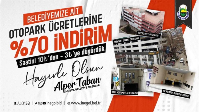 İnegöl Belediyesi’nden Otopark Çağrısı