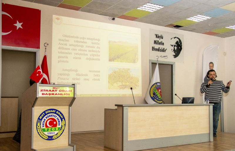 Mut’taki Üreticilere Antep Fıstığı Yetiştiriciliği Eğitimi