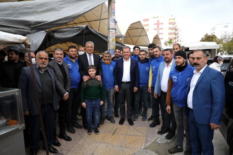 Üç Başkan Mezitli’de Esnaf ve Vatandaşlarla Buluştu