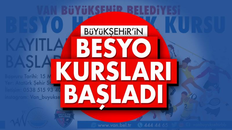 BESYO KURSLARIMIZ BAŞLADI