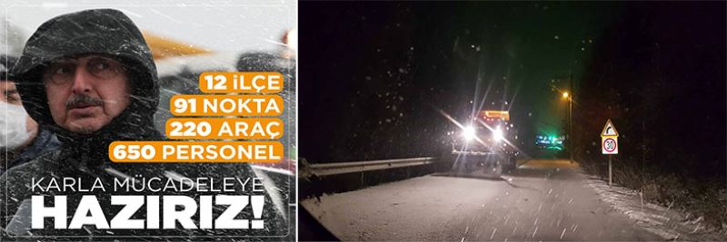 Karla mücadele aralıksız şekilde sürdürülüyor