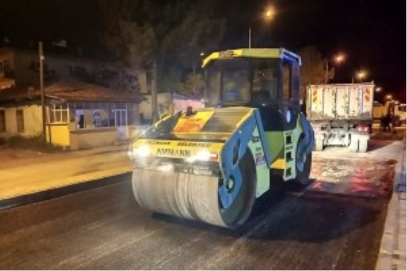 Üst yapı çalışmalarını gece mesaisiyle devam etti