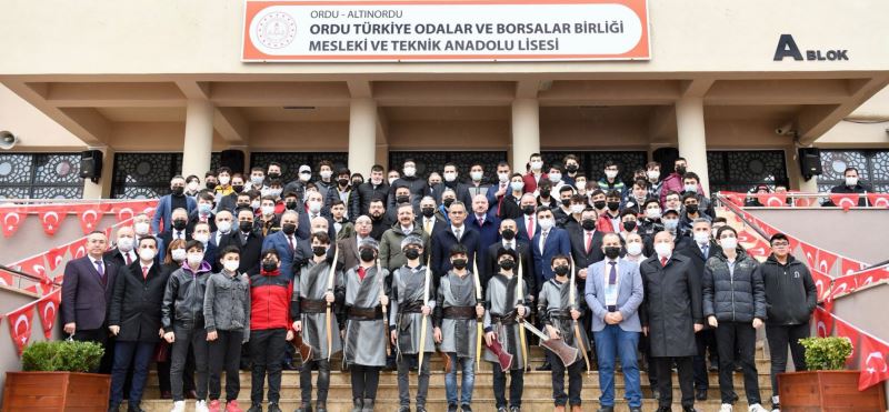 BAKAN ÖZER, ORDU TOBB MESLEKİ VE TEKNİK ANADOLU LİSESİ AÇILIŞ TÖRENİNE KATILDI