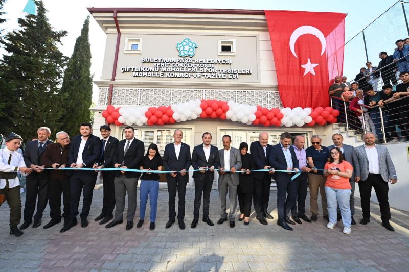 Çiftlikönü Şehit Gökçen Koşal Mahalle Konağı ve Spor Tesisleri açılış töreni gerçekleştirildi