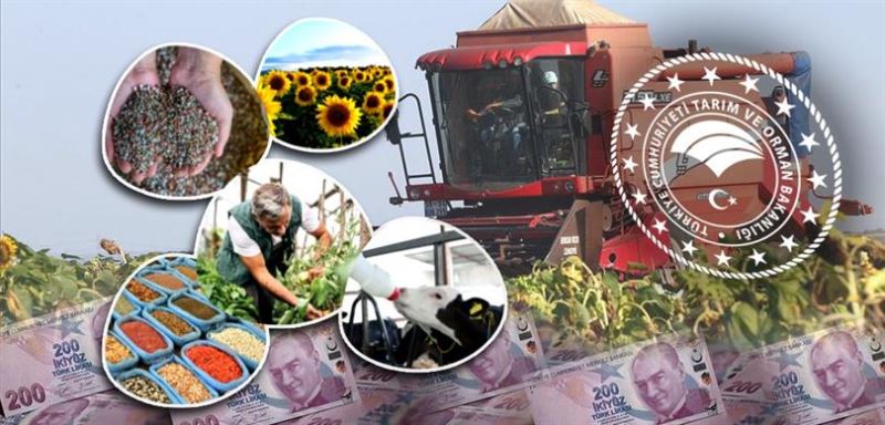 TARIM VE ORMAN BAKANLIĞI 3 MİLYAR 176 MİLYON LİRALIK DESTEK ÖDEMELERİNE BUGÜN BAŞLIYOR