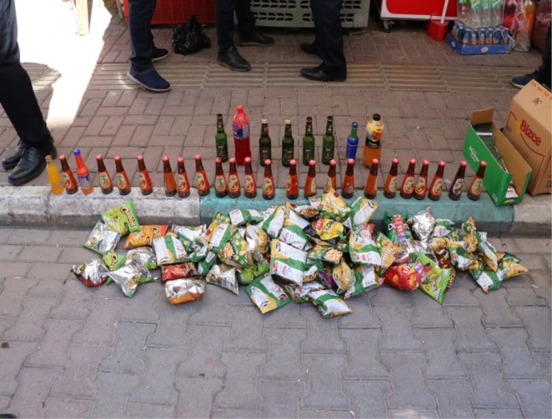 HALİLİYE’DE 4 BİN ÜRÜN VE YARIM TON YİYECEK İMHA EDİLDİ